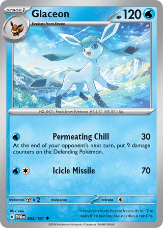 Glaceon (Twilight Masquerade 054/167)