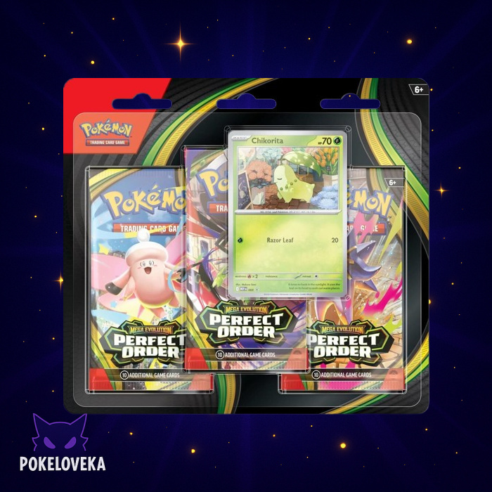 Perfect Order 3 Pack Blister [Chikorita]