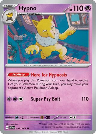 Hypno (Scarlet & Violet 151 097/165)