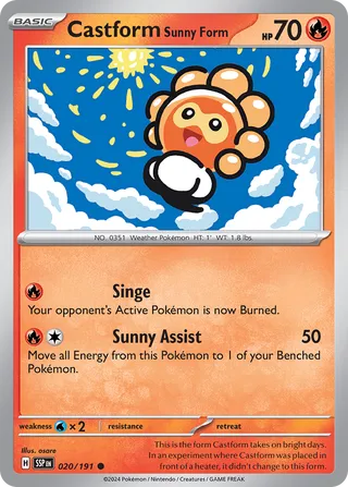 Castform Sunny Form (Surging Sparks 020/191)