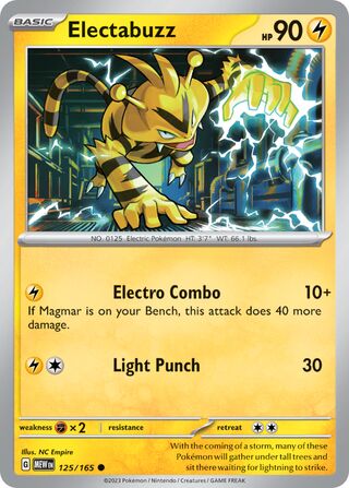 Electabuzz (Scarlet & Violet 151 125/165)