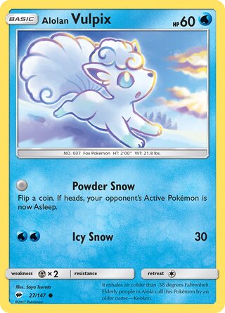 Alolan Vulpix (Burning Shadows 27/147)