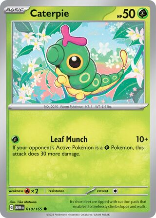 Caterpie (Scarlet & Violet 151 010/165)