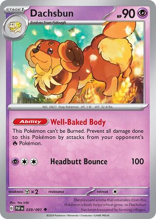 Dachsbun (Paldean Fates 039/091)