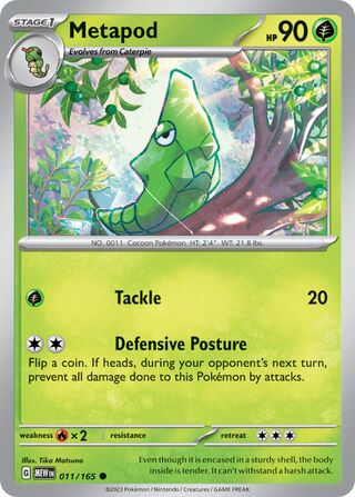 Metapod (Scarlet & Violet 151 011/165)