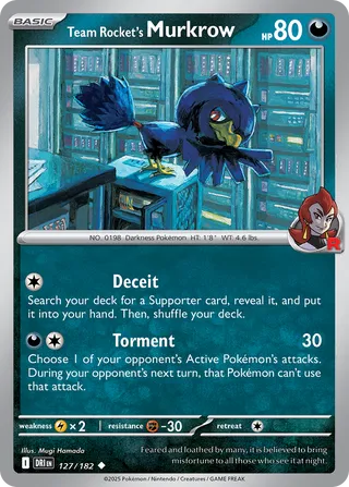 Team Rocket's Murkrow (Destined Rivals 127/182)