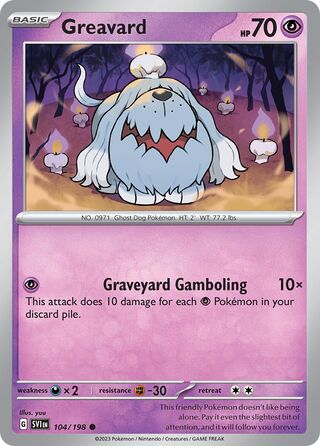 Greavard (Scarlet & Violet 104/198)