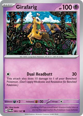 Girafarig (Twilight Masquerade 083/167)