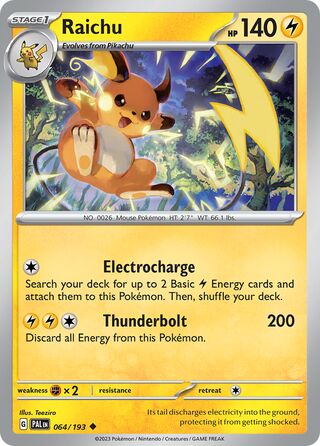 Raichu (Paldea Evolved 064/193)