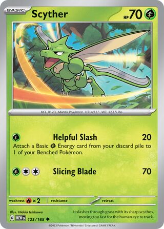 Scyther (Scarlet & Violet 151 123/165)