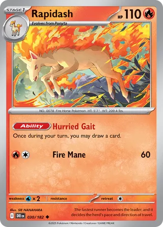 Rapidash (Destined Rivals 030/182)