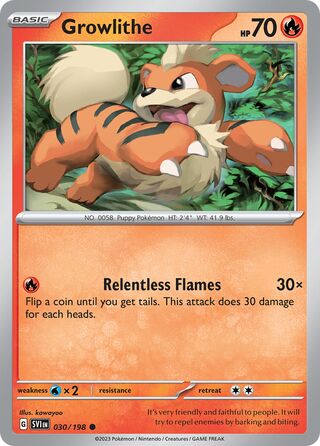 Growlithe (Scarlet & Violet 030/198)