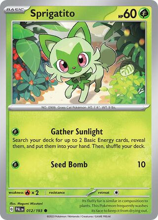 Sprigatito (Paldea Evolved 012/193)