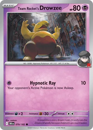 Team Rocket's Drowzee (Destined Rivals 079/182)