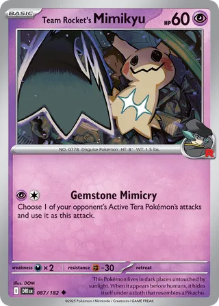 Team Rocket's Mimikyu (Destined Rivals 087/182)