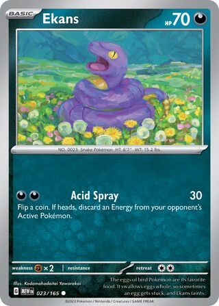 Ekans (Scarlet & Violet 151 023/165)