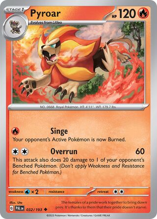 Pyroar (Paldea Evolved 032/193)