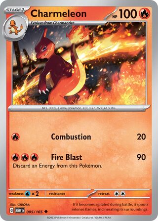 Charmeleon (Scarlet & Violet 151 005/165)