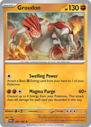Groudon (Paradox Rift 093/182)