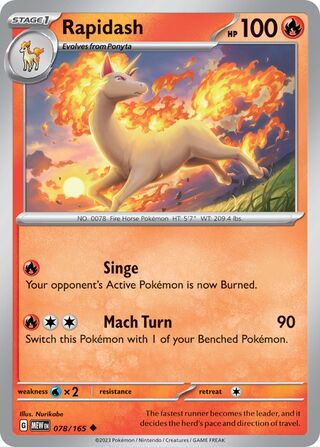 Rapidash (Scarlet & Violet 151 078/165)