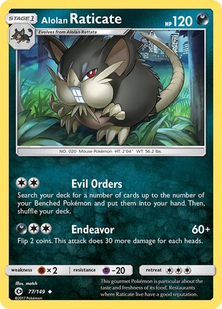 Alolan Raticate (Sun & Moon 77/149)