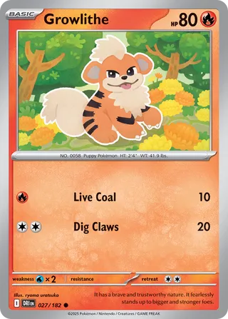 Growlithe (Destined Rivals 027/182)