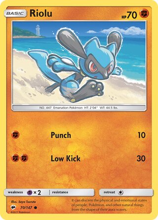 Riolu (Burning Shadows 70/147)