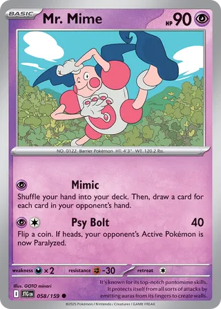 Mr. Mime (Journey Together 058/159)