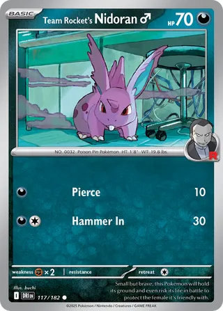 Team Rocket's Nidoran ♂ (Destined Rivals 117/182)