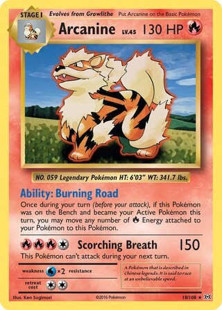 Arcanine (Evolutions 18/108)