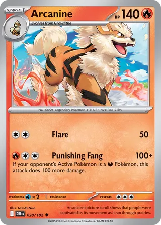 Arcanine (Destined Rivals 028/182)