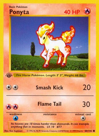 Ponyta (Base Set 60/102)