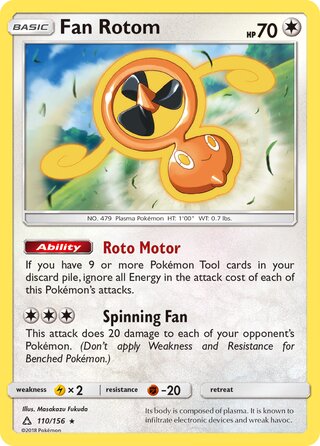 Fan Rotom (Ultra Prism 110/156)