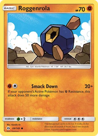 Roggenrola (Sun & Moon 69/149)