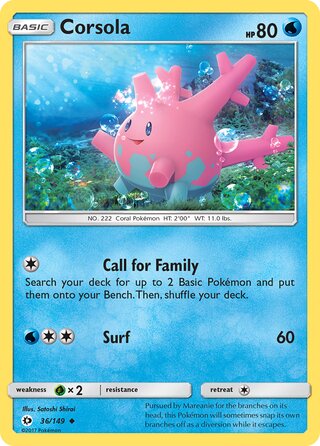 Corsola (Sun & Moon 36/149)