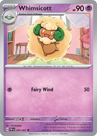 Whimsicott (Paldean Fates 035/091)