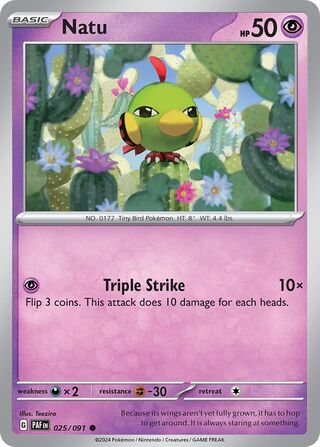 Natu (Paldean Fates 025/091)