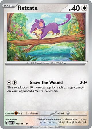 Rattata (Scarlet & Violet 151 019/165)