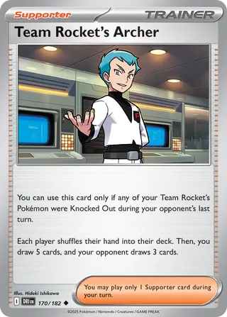 Team Rocket's Archer (Destined Rivals 170/182)