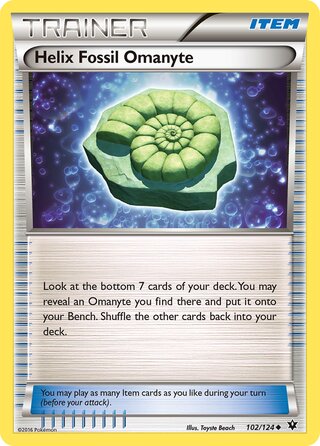 Helix Fossil Omanyte (Fates Collide 102/124)