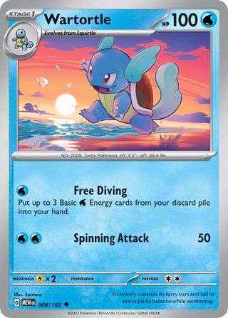 Wartortle (Scarlet & Violet 151 008/165)