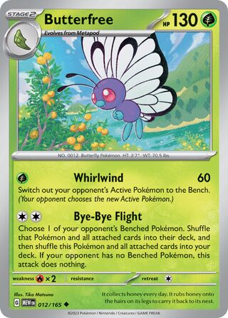 Butterfree (Scarlet & Violet 151 012/165)