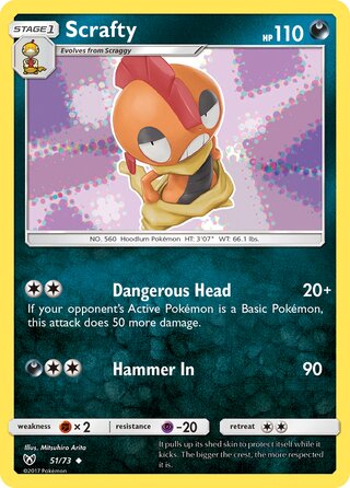 Scrafty (Shining Legends 51/73)