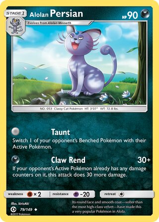 Alolan Persian (Sun & Moon 79/149)