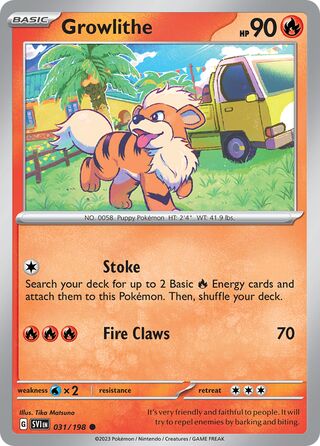 Growlithe (Scarlet & Violet 031/198)