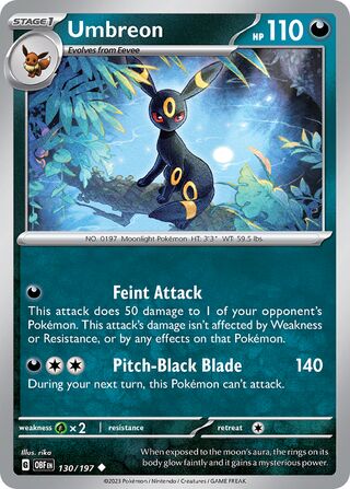 Umbreon (Obsidian Flames 130/197)
