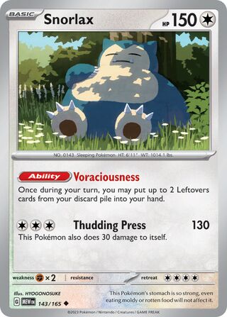 Snorlax (Scarlet & Violet 151 143/165)