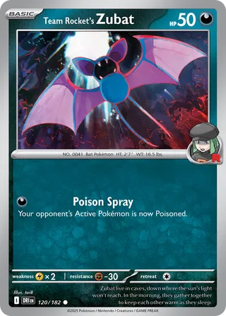 Team Rocket's Zubat (Destined Rivals 120/182)