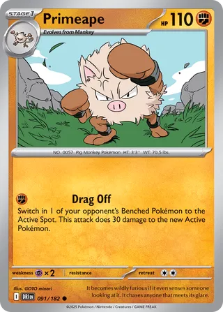 Primeape (Destined Rivals 091/182)