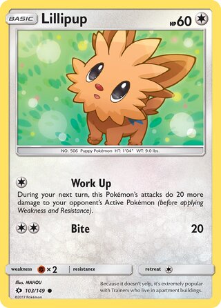 Lillipup (Sun & Moon 103/149)